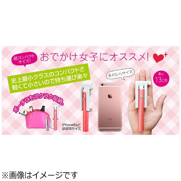 可愛くて小さな スティックコンピュータ おまけ付き コンパクト自撮り棒 Pocket FUN-TA-STICK(ポケットファンタスティック