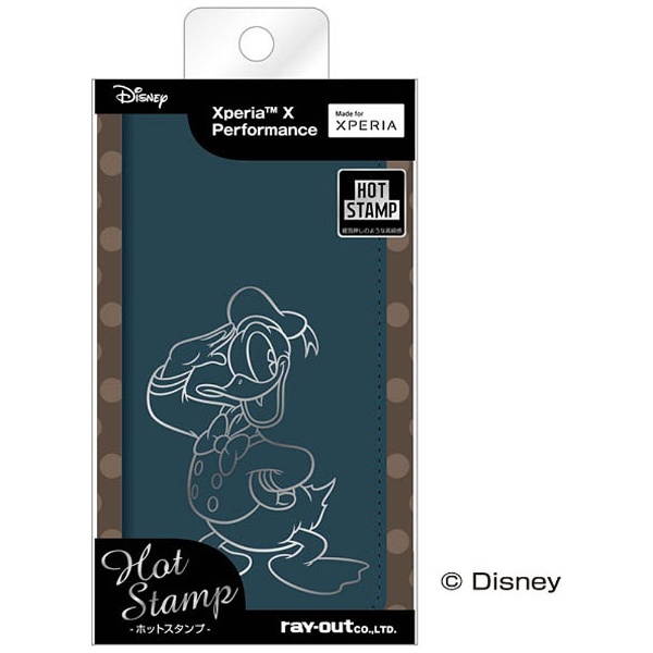 Xperia X Performance用 ディズニー 手帳型ケース ホットスタンプ ドナルド Rt Rdxpxpi Dd の通販はソフマップ Sofmap