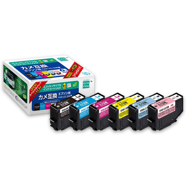 エコリカ EPSON互換 6色インクカートリッジ ジャンク品