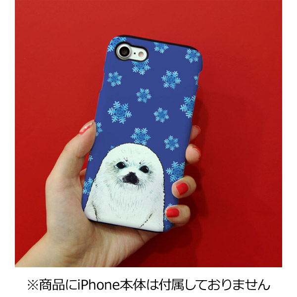 【在庫限り】 iPhone 7用　TOUGH CASE Animal Series　Snow ＆ seals　Fantastick  I7N06-16C787-01