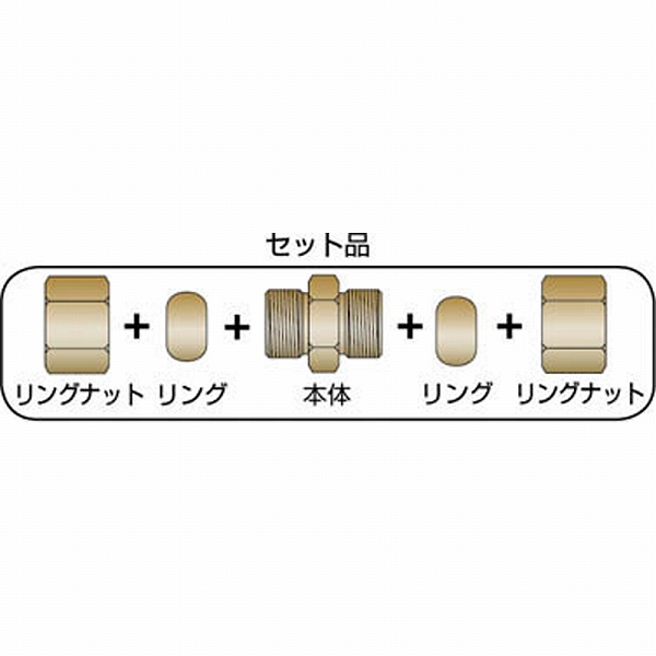 アソー ASOH 両口リングジョイント Φ12 RS-2412