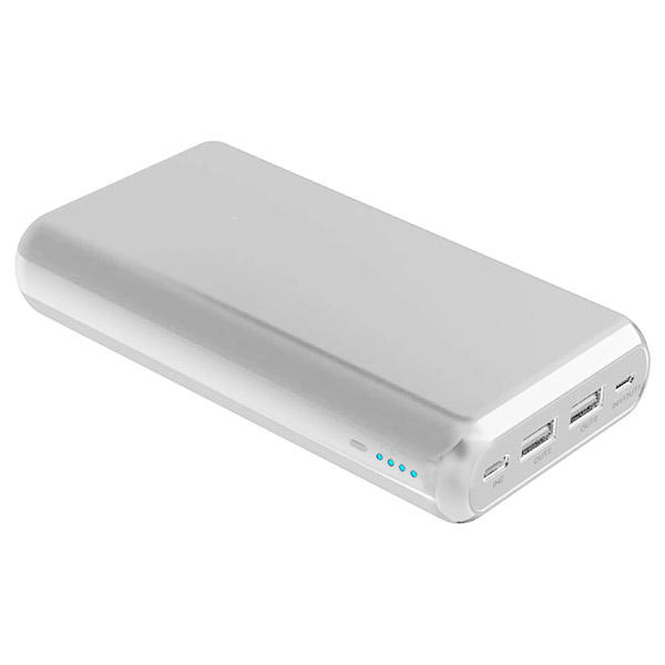 LAZOS 高出力・高入力モバイルバッテリー 20000mAh USB(QC3.0)+TypeC(PD) L-M20CP-W ホワイト 20000mAh/3ポート/マルチタイプ/充電タイプ]｜の通販はソフマップ[sofmap]