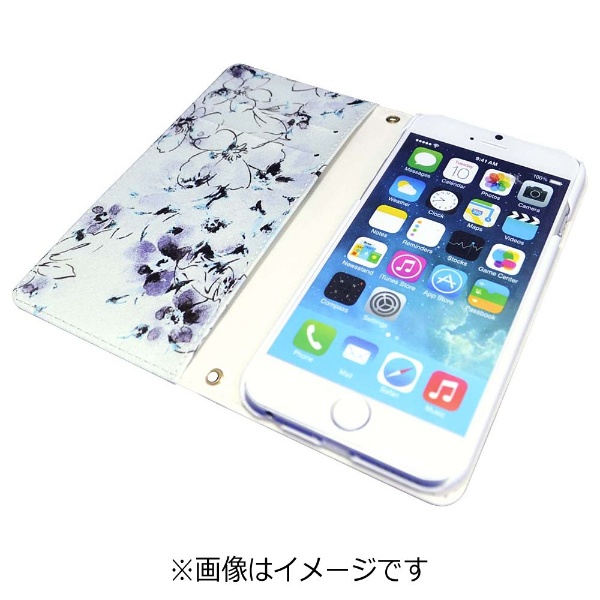 【在庫限り】 iPhone 6s／6用　手帳型ケース アンジェ ロイヤルパーティー　ブルー　ROY-71869_2