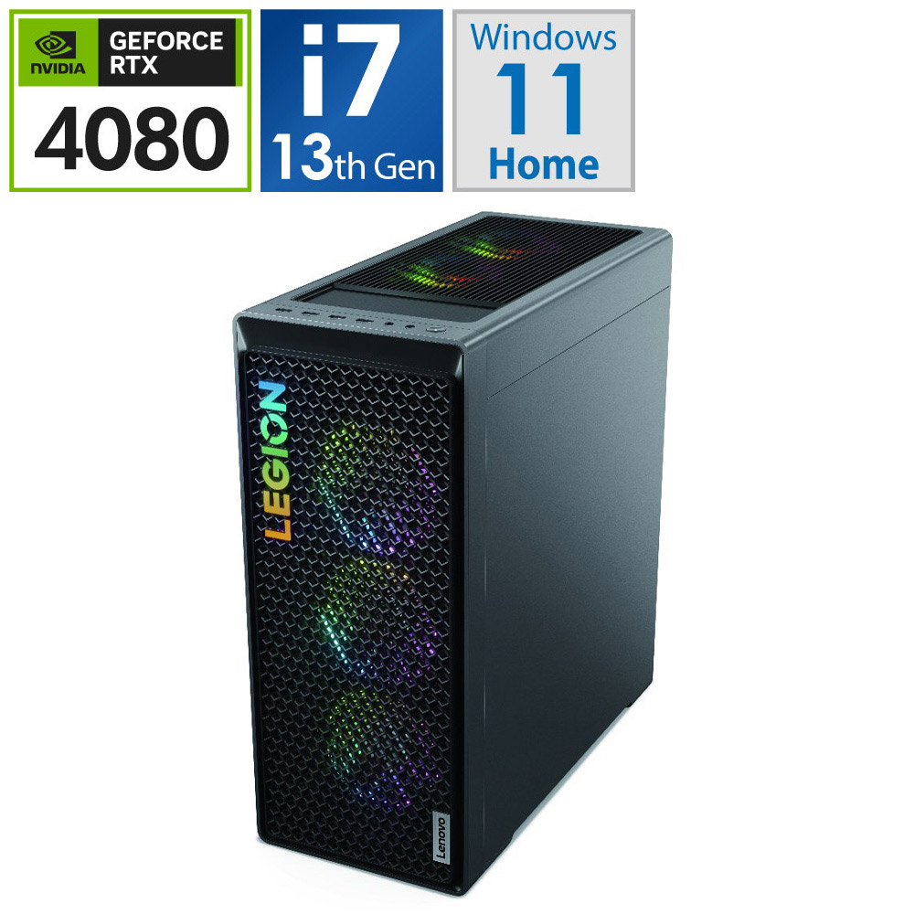 Lenovo デスクトップパソコンセット ゲーミングデスクトップパソコン Legion Tower グレー 90V70044JM