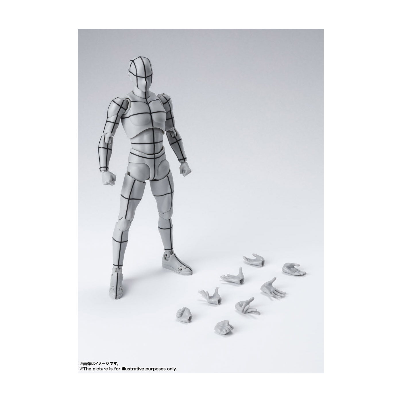 S．H．Figuarts ボディくん -ワイヤーフレーム-（Gray Color Ver