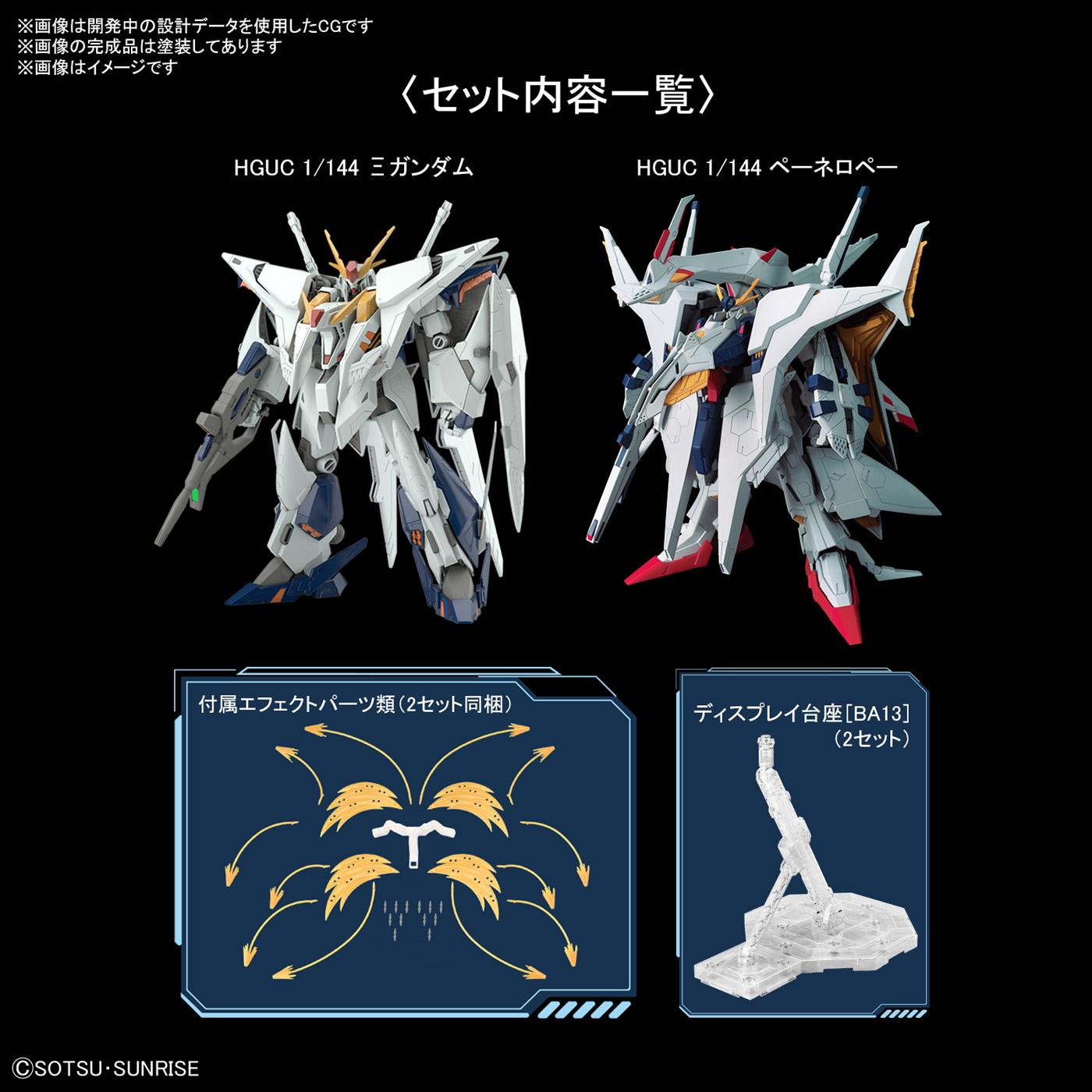 機動戦士ガンダム　HGUC閃光のハサウェイクスィー＆ペーネロペーセット