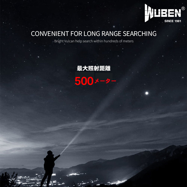 WUBEN 充電式フラッシュライト3500lm T101PRO T101PRO ［LED /充電式