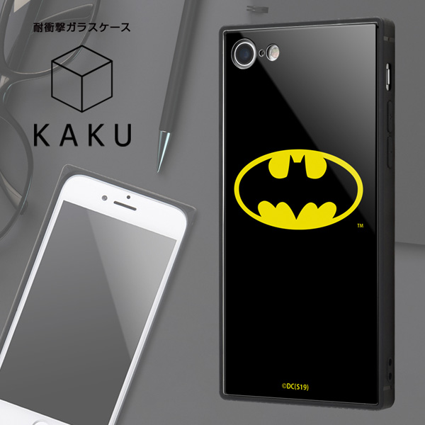 Iphone 8 7 バットマン 耐衝撃ガラスケース Kaku バットマンロゴ Iq Wp7k1b Bm001 バットマン ロゴ の通販はソフマップ Sofmap