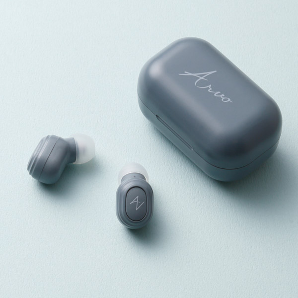 QB-082 グレー【IPX5防水】【本体4.5時間再生】【片耳5g】トゥルー