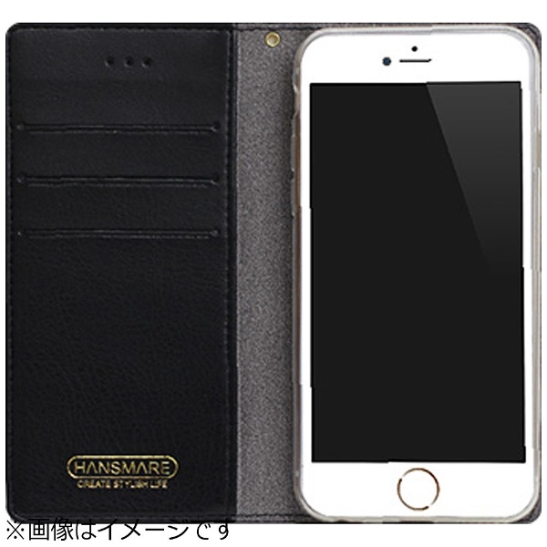 iPhone 6s／6用　Standing Diary　ブラック　HANSMARE HAN7328i6S_1