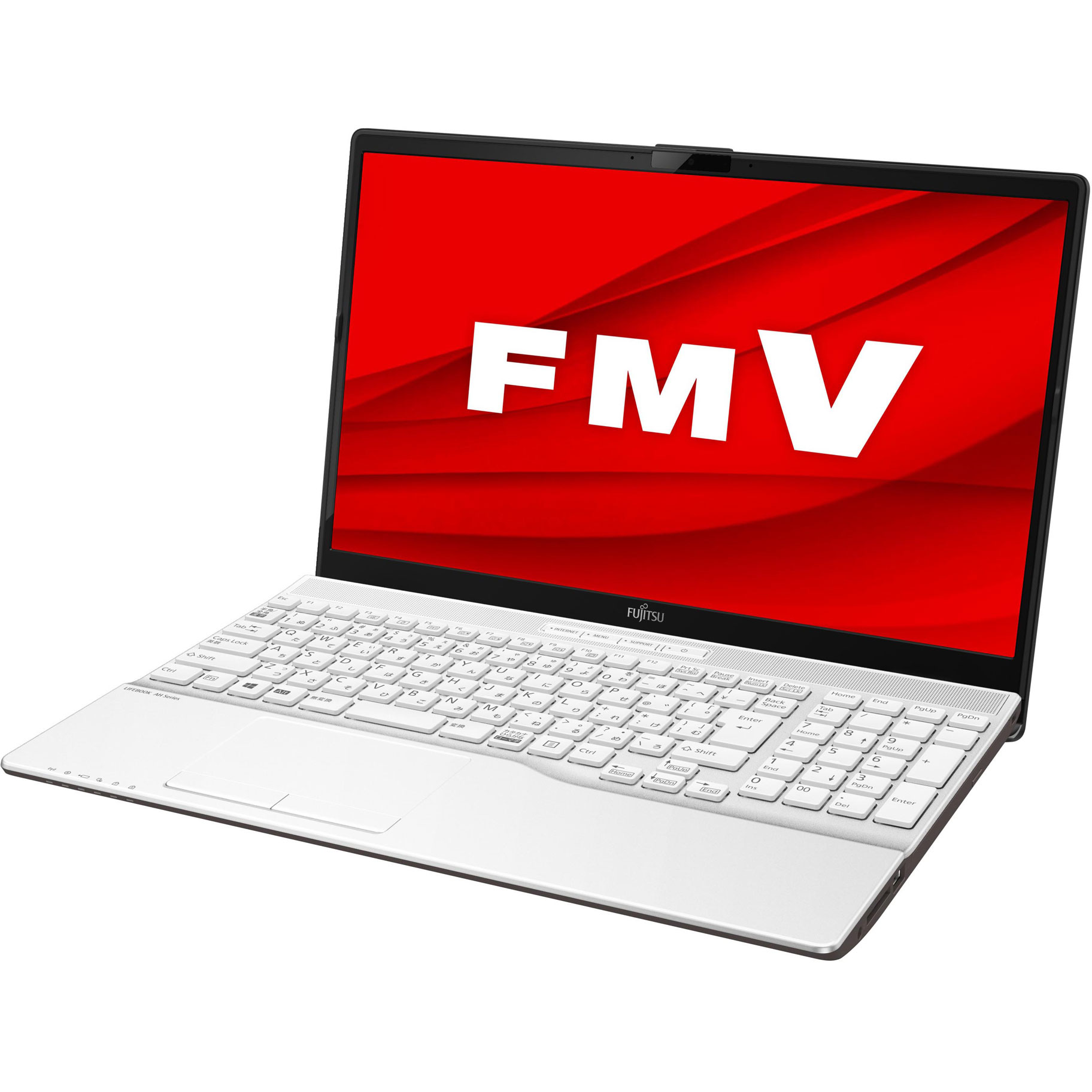 ノートパソコン LIFEBOOK AH42/F1 プレミアムホワイト FMVA42F1W