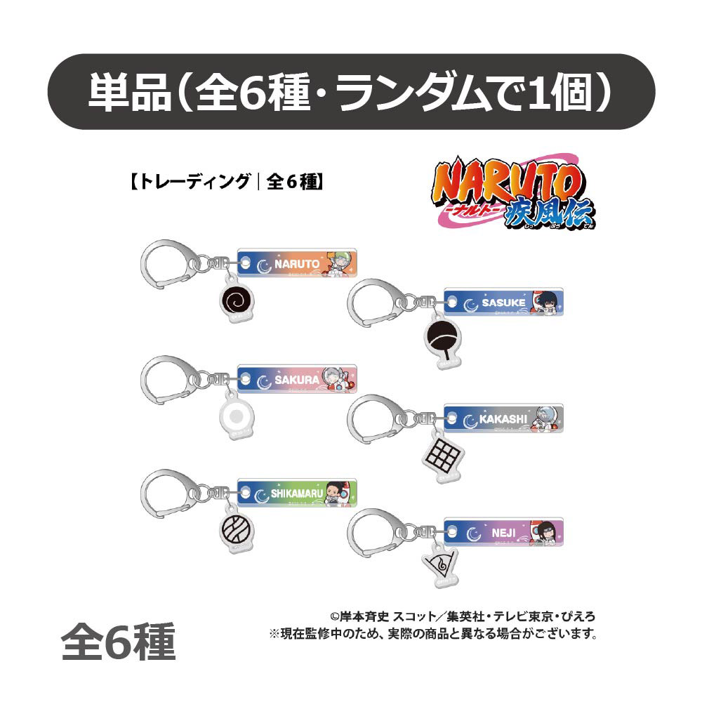 NARUTO-ナルト- 疾風伝_【トレーディング】チャーム付きキーホルダー