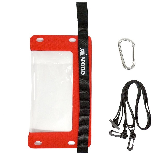 スマートフォン用防水バッグ 5 5インチまで対応 ハンドストラップ ネックストラップ カラビナ付 Am Bmb Rd01 レッド Water Sports Mobile Bag の通販はソフマップ Sofmap