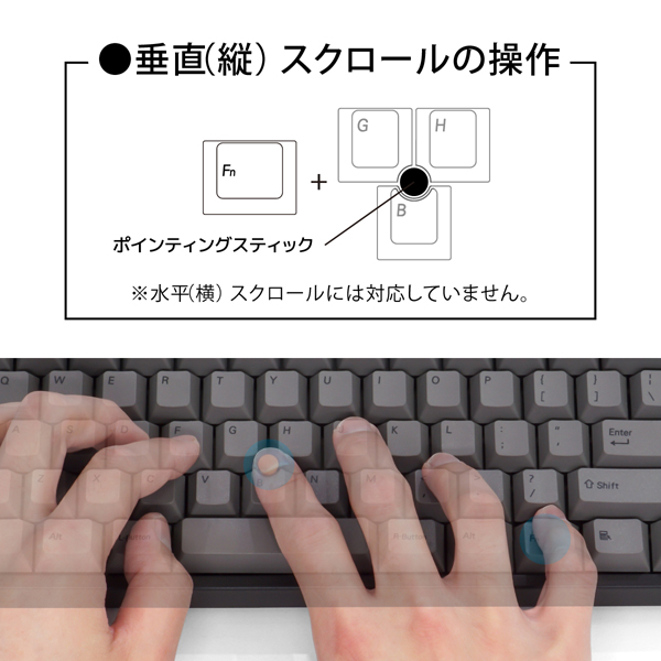 キーボード CHERRY MX 青軸(英語配列) AS-KBQ89/CGB ［有線 /USB］｜の