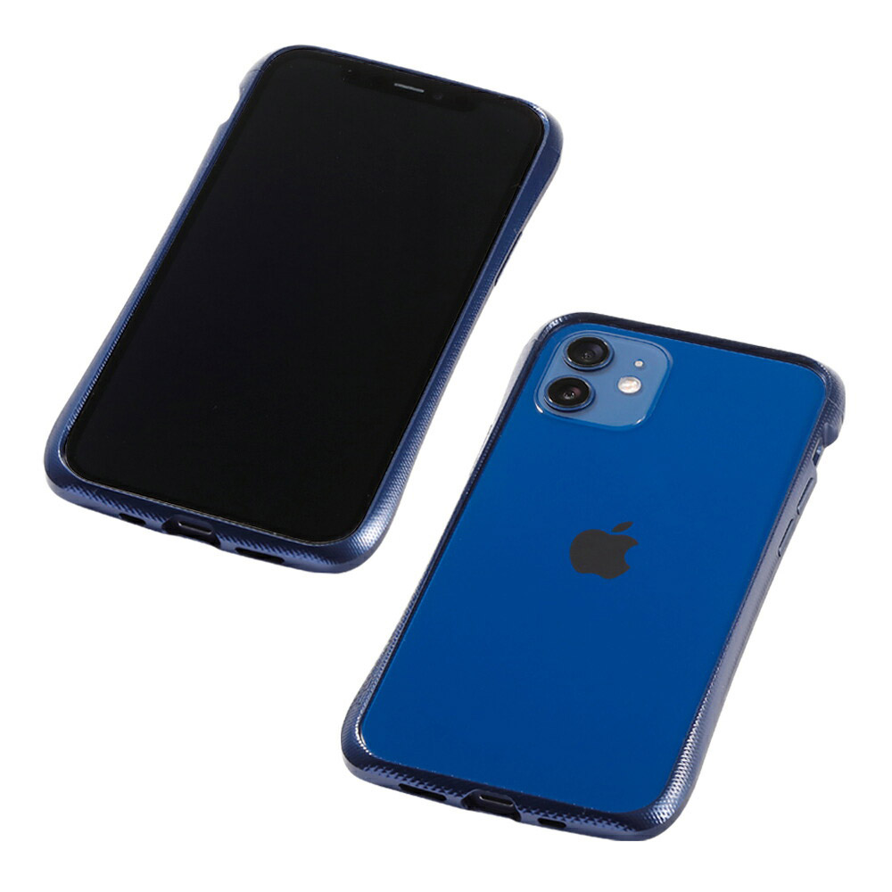 【iPhone用アルミバンパー】CLEAVE Aluminum Bumper for iPhone 12 mini DCB-IPCL20SABU  ミッドナイトブルー