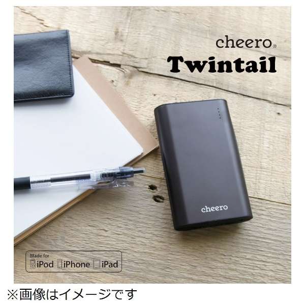 モバイルバッテリー CHE-089 ブラック ［10050mAh /3ポート