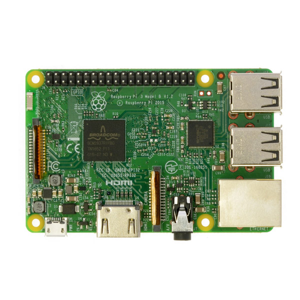 Raspberry Pi 3 Model B ケースセット Type B RASST3BCASWHI2 White