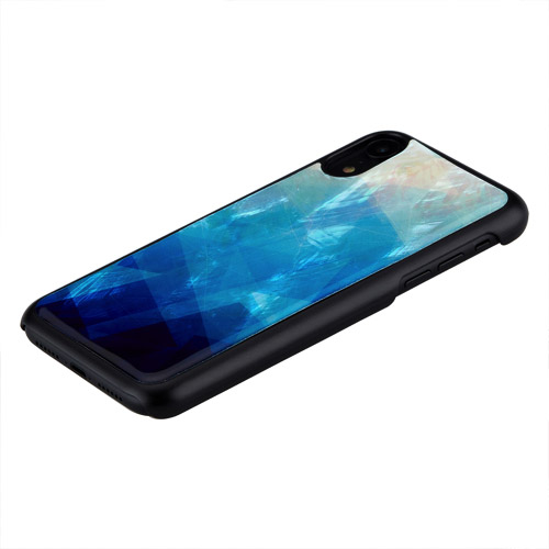 iPhone XR 6.1インチ用 天然貝ケース グラデーション ブルー I13946I61