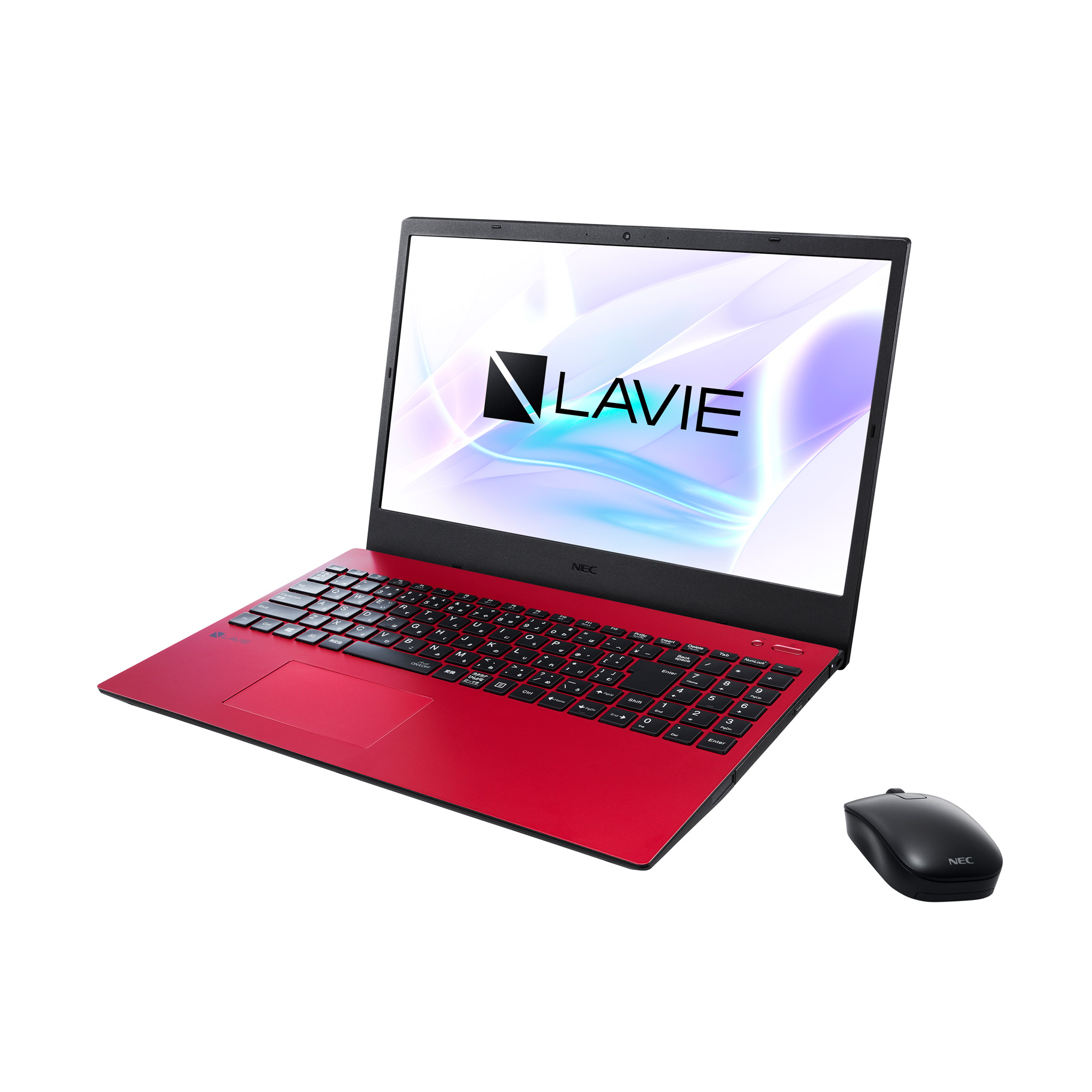 ノートパソコン LAVIE N15シリーズ カームレッド PC-N1535BAR ［15.6型 /Windows10 Home /intel Core  i3 /Office HomeandBusiness /メモリ：8GB /SSD：256GB /2021年1月モデル］