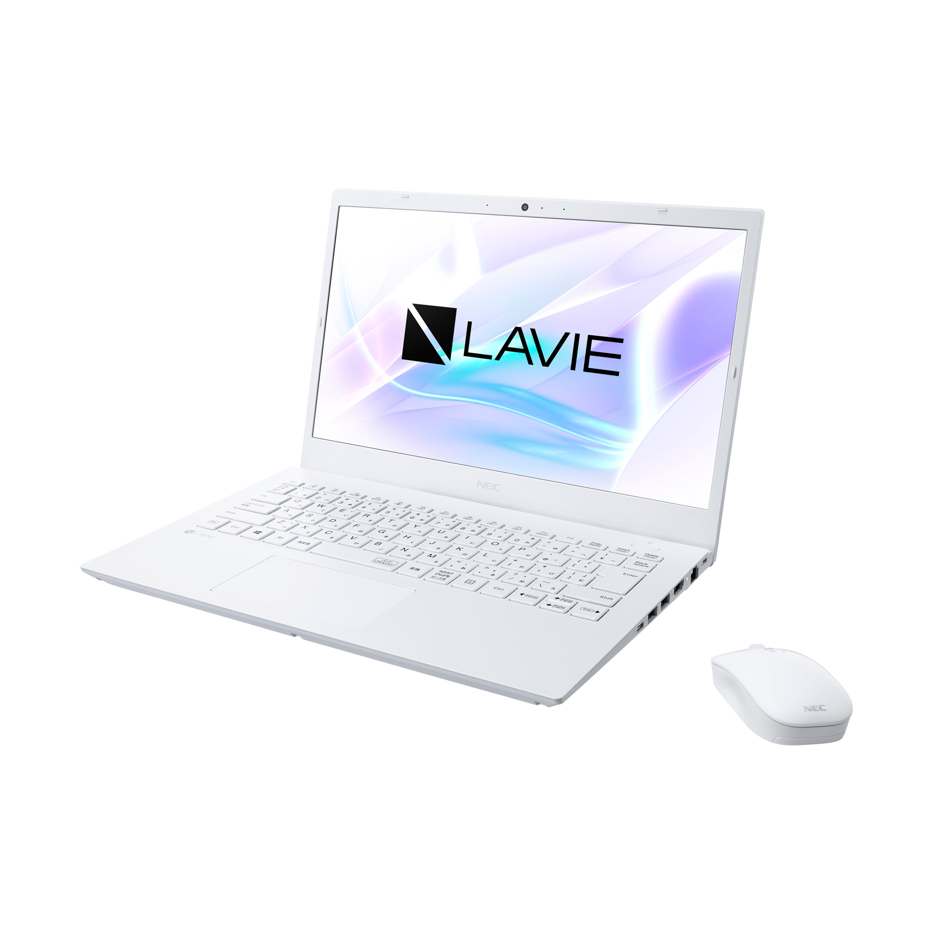 ノートパソコン LAVIE N14シリーズ パールホワイト PC-N1435BAW ［14.0型 /Windows10 Home /AMD Ryzen  3 /Office HomeandBusiness /メモリ：8GB /SSD：256GB /2021年1月モデル］