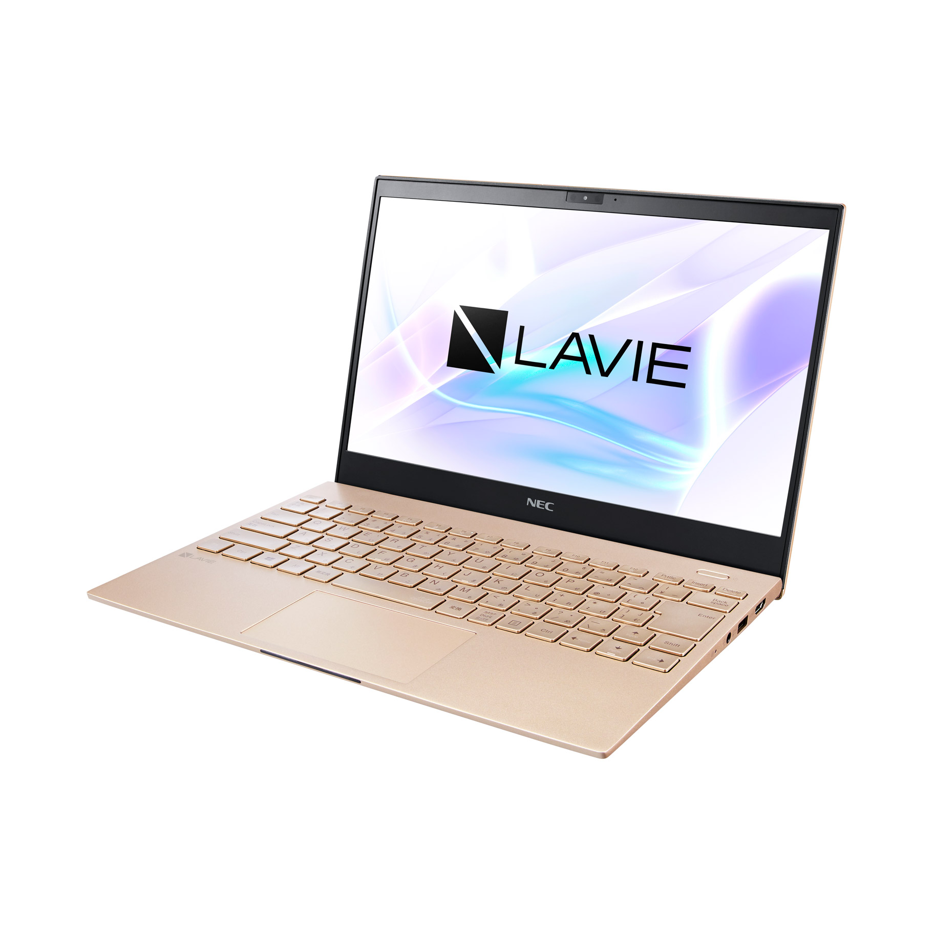 ノートパソコン LAVIE ProMobile フレアゴールド PC-PM750BAG ［13.3型 /Windows10 Home /intel  Core i7 /メモリ：8GB /SSD：512GB /Office HomeandBusiness /日本語版キーボード /2021年1月モデル］