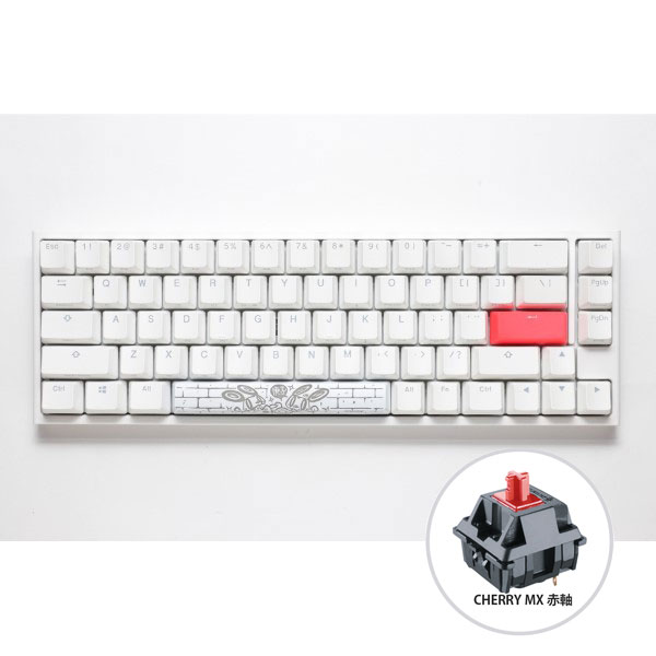 ゲーミングキーボード One 2 SF Pure White RGB 65% 赤軸(英語配列) dk