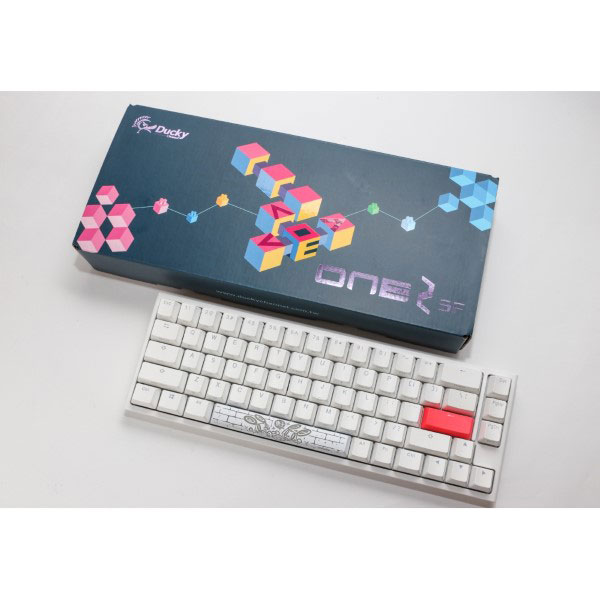 ゲーミングキーボード One 2 SF Pure White RGB 65% 赤軸(英語配列) dk-one2-rgb-sf-pw-red ［有線  /USB］
