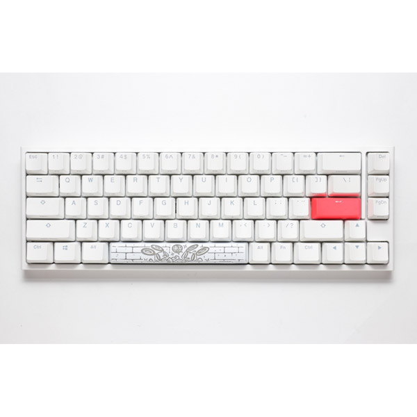 PBT同時キー入力Ducky One 2 mini Pure White RGB 本体 銀軸 新品 - PC