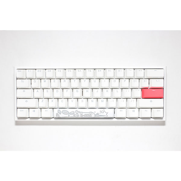 ゲーミングキーボード One 2 Mini Pure White RGB 60％ シルバー軸(英語配列)  dk-one2-rgb-mini-pw-silver-rat ［有線 /USB］
