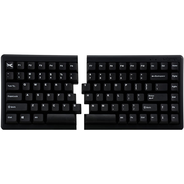 キーボード 左右分離型 Barocco 英語US配列 ブラック Cherry MX 青軸