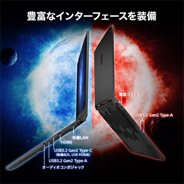 ゲーミングノートパソコン Katana 17 HX B14W ブラック