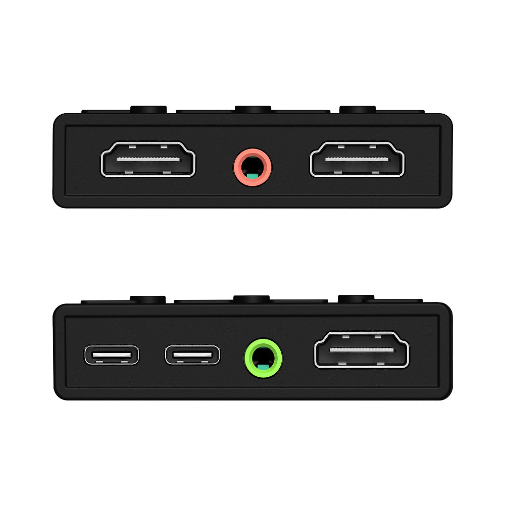キャプチャーボード［USB-C＋USB-A / HDMIｘ2接続 →ポート：HDMI /φ3