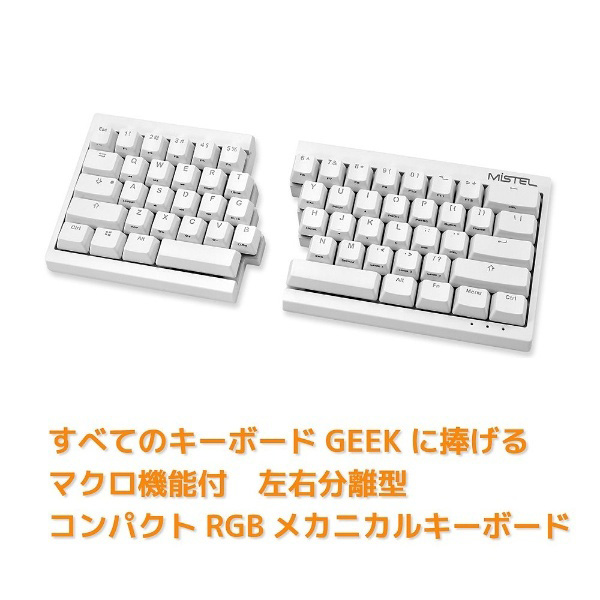 ゲーミングキーボード　Cherry MX 黒軸 MD600-AUSPDWWT1 ホワイト ［USB /有線］