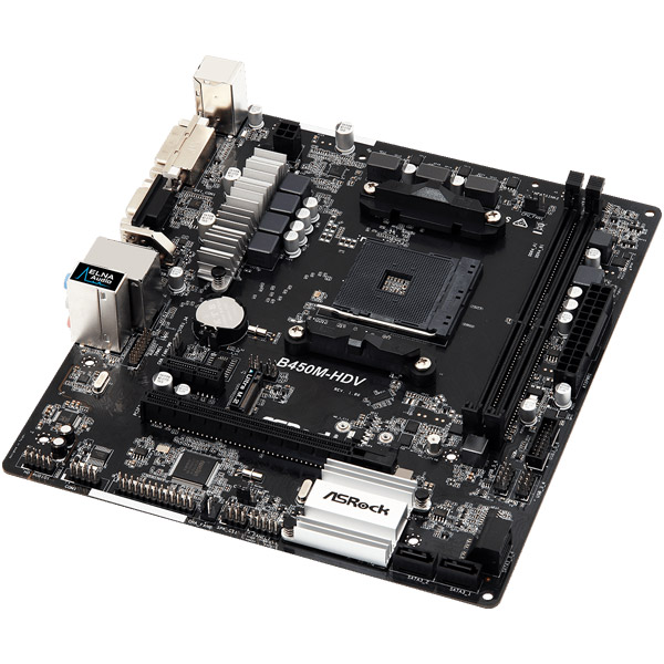 ASRock B450M-HDV マザーボード Amazon.com: B450M-HDV R4.0 AMD B450 AM4 Socket Ryzen 2000