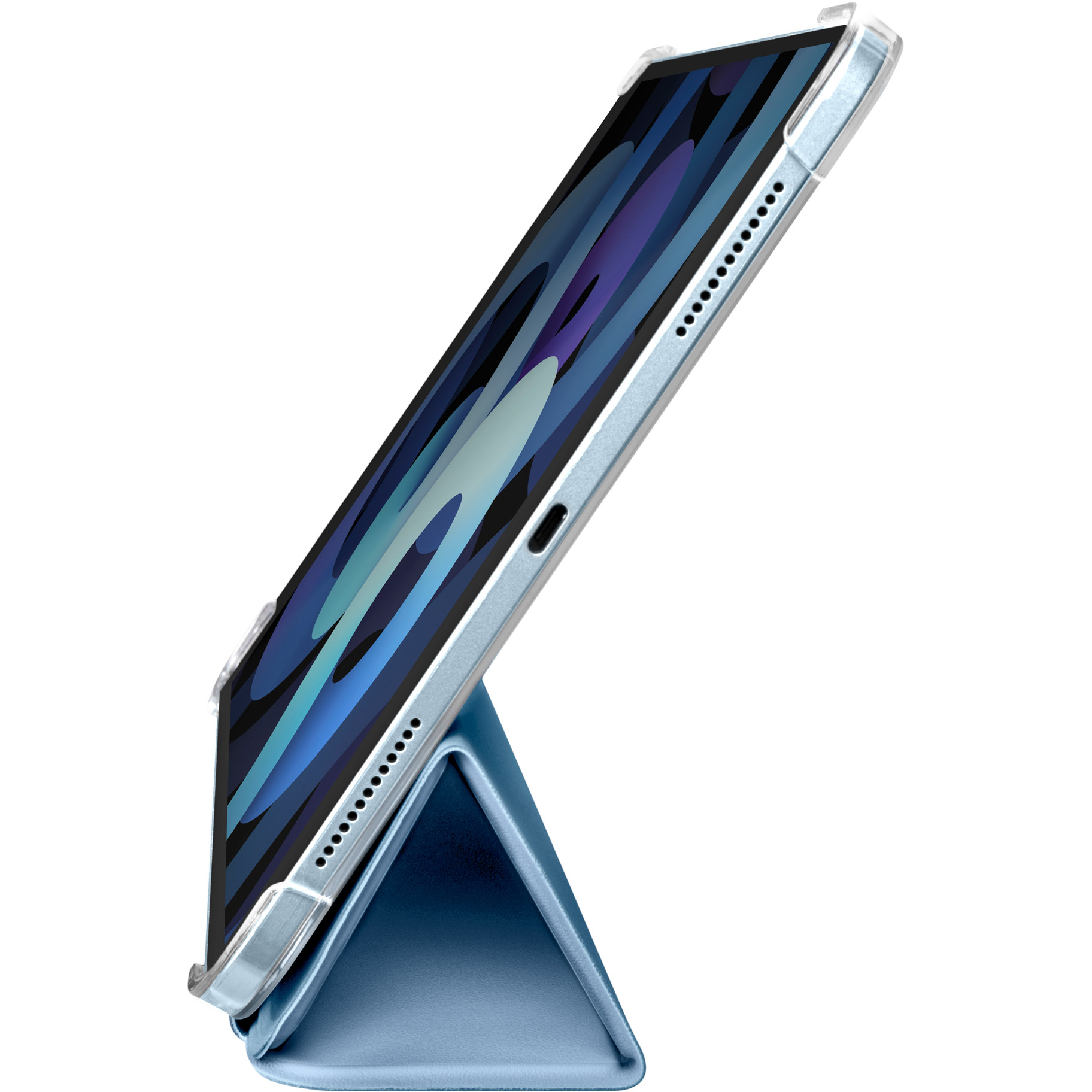 PC/タブレット タブレット 10.9インチ iPad Air（第4世代） HUEX フォリオケース スカイブルー 