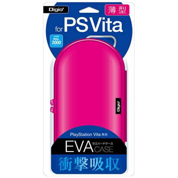 PlayStation Vita用薄型セミハードケース ピンク 【PSV(PCH-1000/2000)】 [SZCGV04P]_1