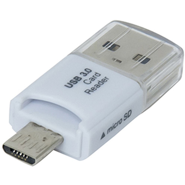 STORESカードリーダー ホワイト USB2.0マルチカードリーダー ホワイト | USB2.0 Type-A接続 | カード
