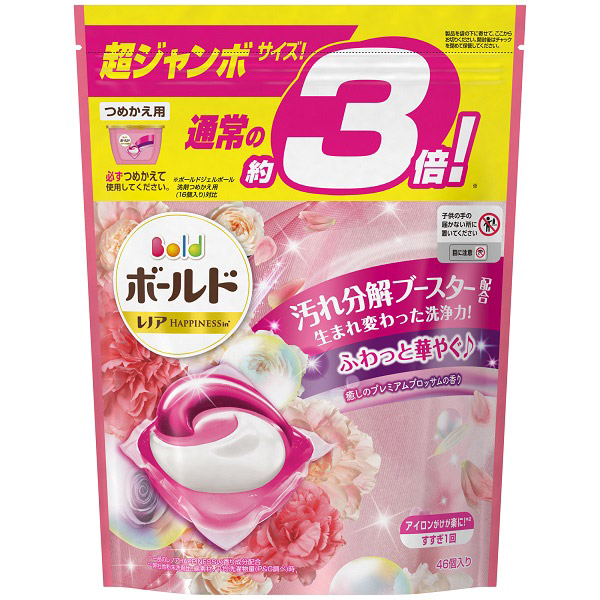 209円 超人気 専門店 ボールド ジェルボール４Ｄ 癒しのプレミアムブロッサムの香り つめかえ超特大サイズ 416g 22個