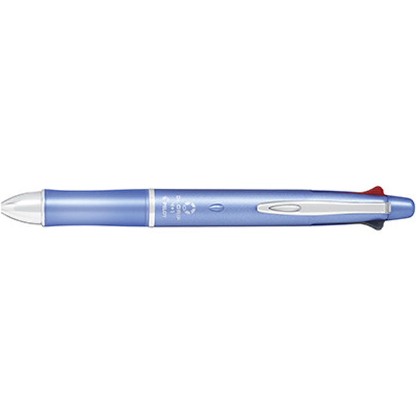 [多機能油性ボールペン]ドクターグリップ4＋1スカイブルー（インキ色：4色、ボール径0.7mm・芯径：0.5mm）　PBKHDF1SFN-SB