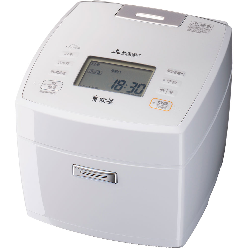 炊飯器 炭炊釜 月白（げっぱく） NJ-VVC10-W ［5.5合 /IH］｜の通販は