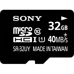 【在庫限り】 32GB・UHS Speed Class1（Class10）対応microSDHCカード（SDHC変換アダプタ付）　SR-32UYA