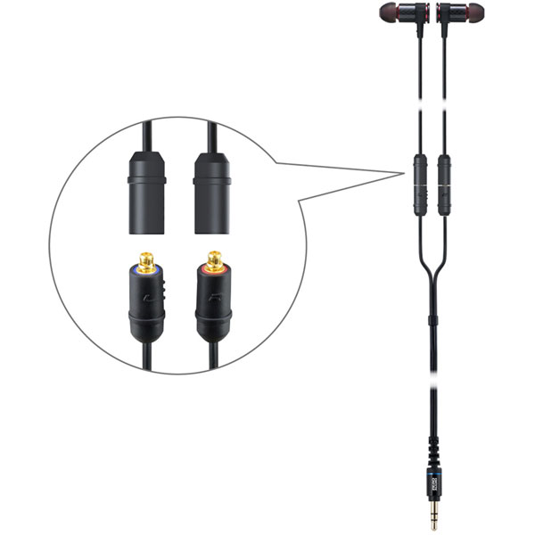 カナル型イヤホン CARBO DUOZA II M-DWX20-CD ［φ3.5mm ミニプラグ