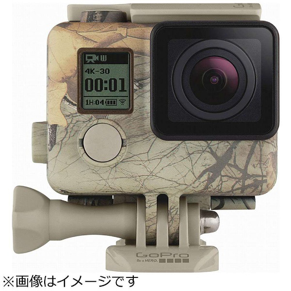 GoPro カモフラージュハウジング + Quickclip (Realtree Xtra) AHCSH