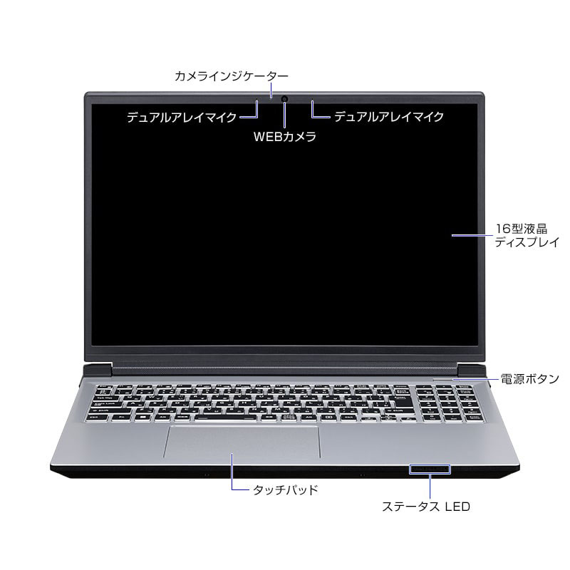 ノートパソコン DAIV クリエイター向け(RTX 4070) R6I9G70BC22CNHSR3