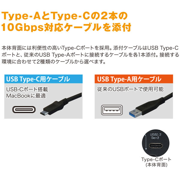 RS-EC22-U31R HDD/SSDケース USB-C＋USB-A接続 ［2.5インチ対応 /SATA /2台］｜の通販はソフマップ[sofmap]