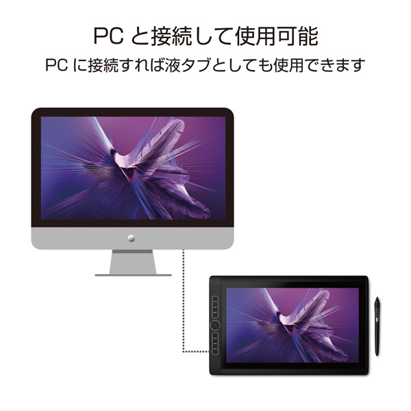 タブレットPC Wacom MobileStudio Pro DTHW1621HK0D [Win10 Pro・Core i7・15.6インチ・SSD  512GB・メモリ 16GB]