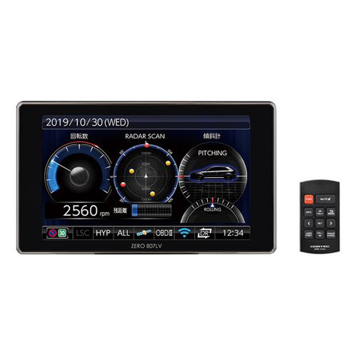 ZERO 807LV 超高感度GPSレーザー&レーダー探知機 4.0型液晶｜の通販は