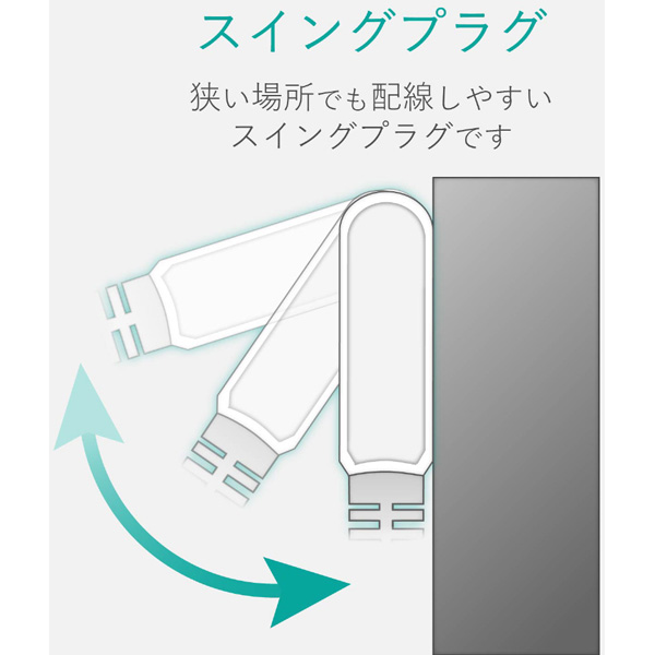 AV雷ガードタップ 個別スイッチ ホコリシャッター付 4個口 5m AVT-K6A