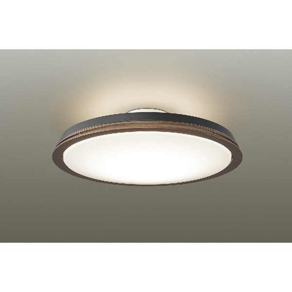 LED間接光シーリングライト DXL-81376 ウォールナット色 [12畳 /昼光色～電球色 /リモコン付き]