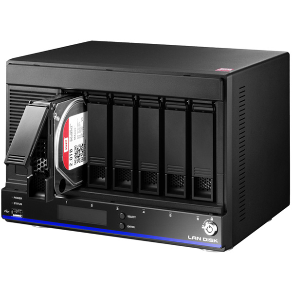 NAS I-O DATA HDL6-HA24 24TB HDD 4TB×6 HDL6-H24 NASサーバー〔6ドライブ・24TB（4TB×6）〕 HDL6-Hシリーズ
